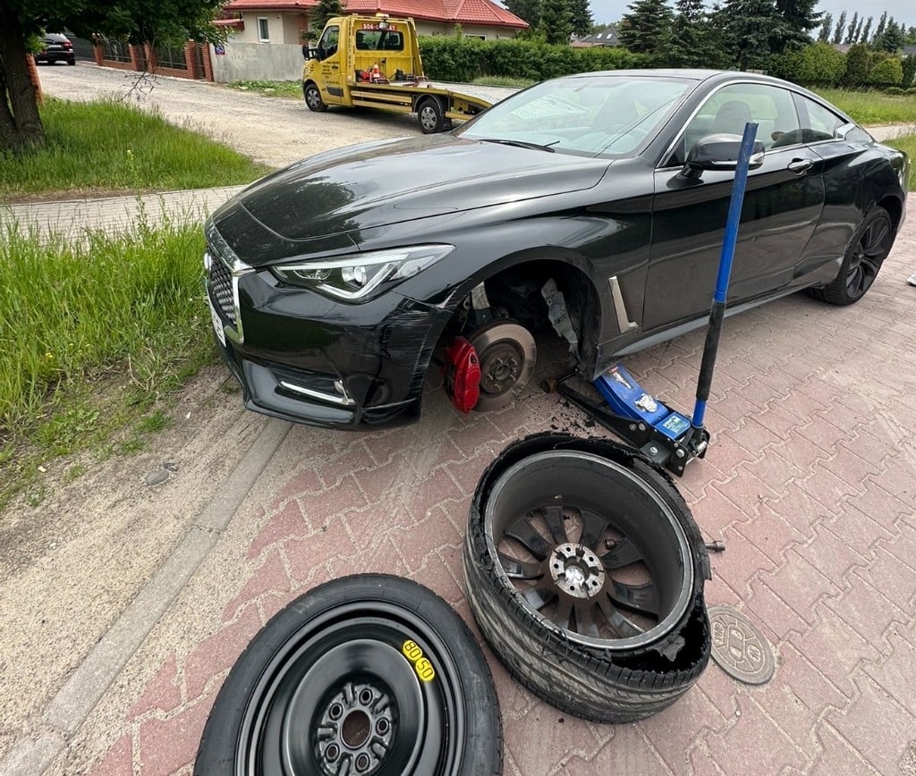 Wymiana koła po przebiciu — dojazdówka, INNSER